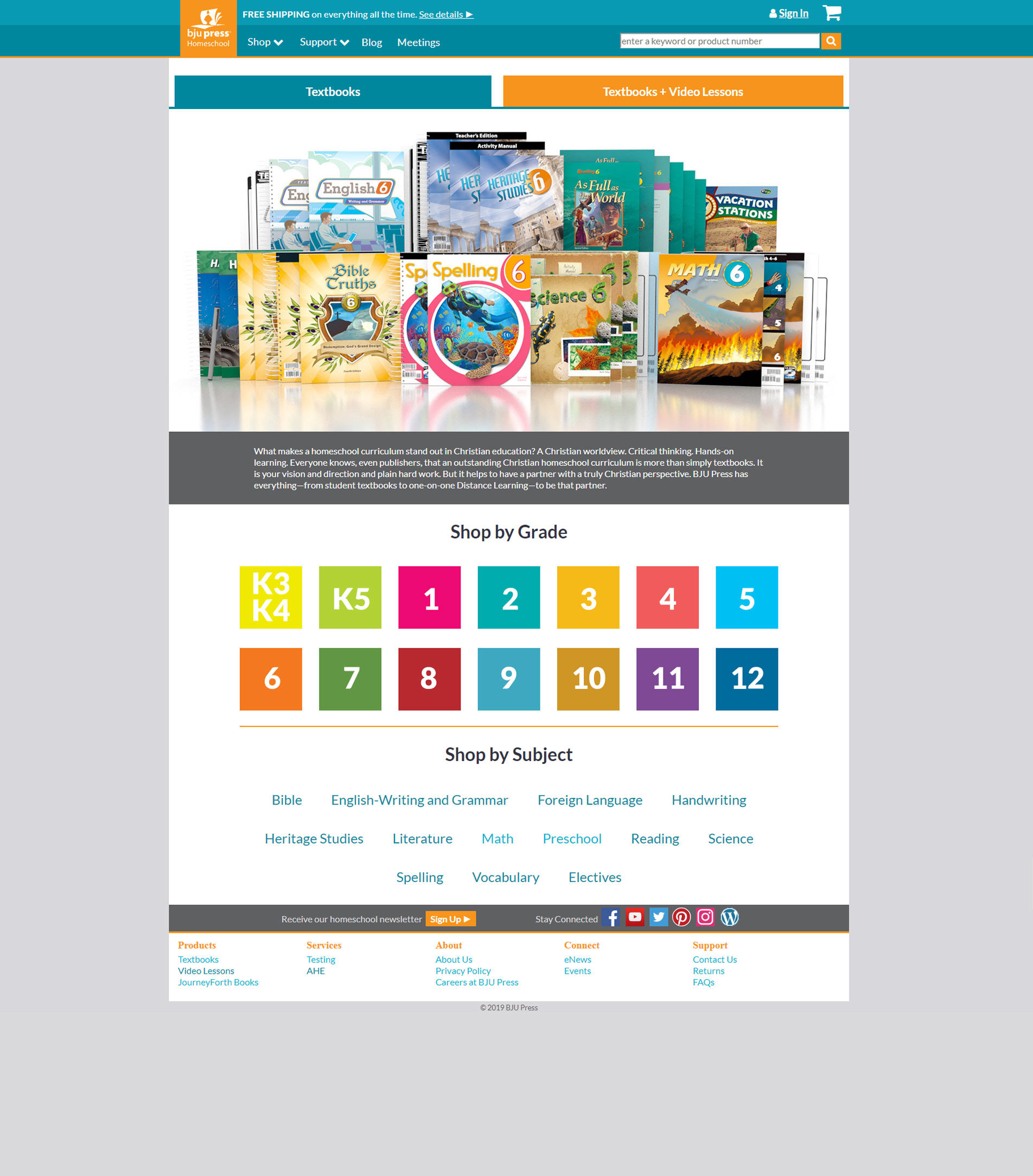 Category Pages — Before