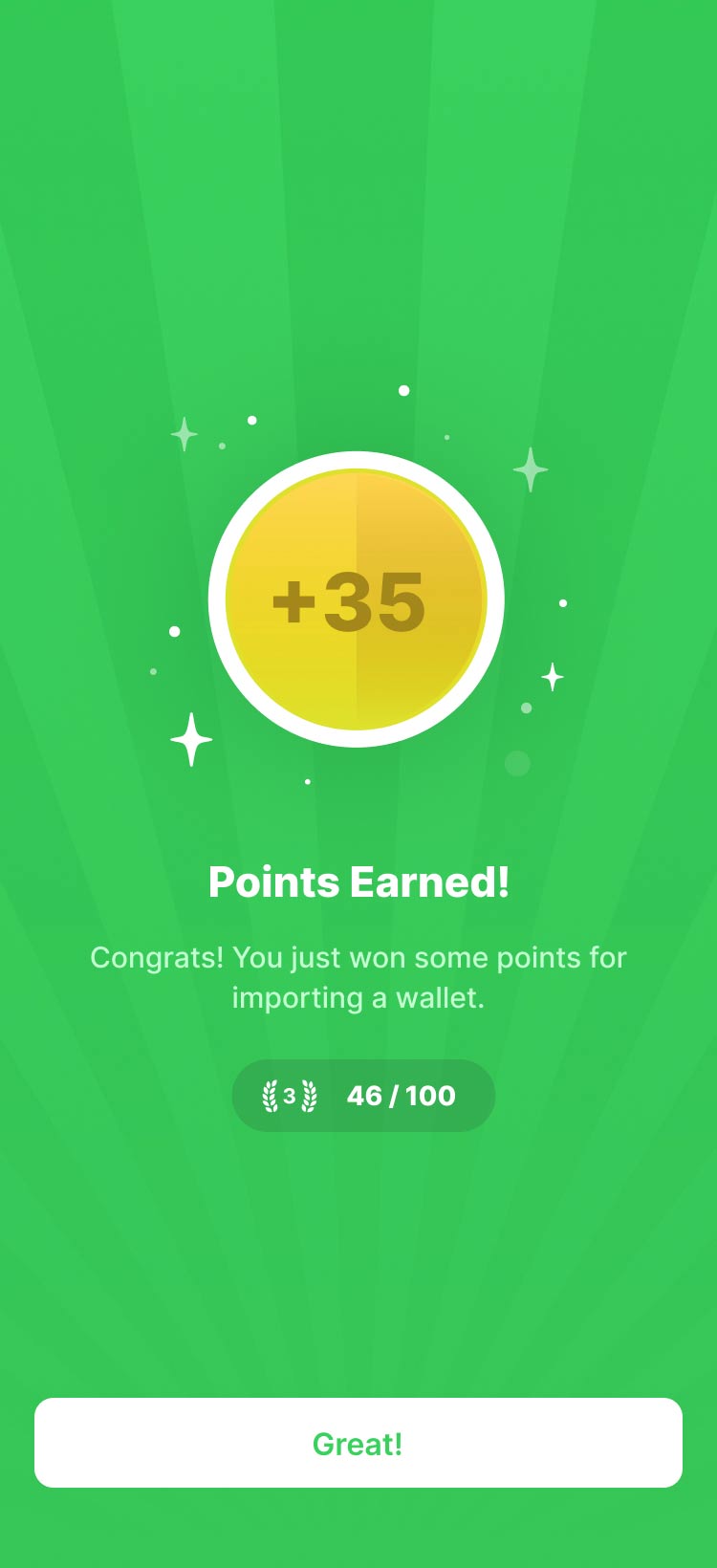 Points Won Notification
