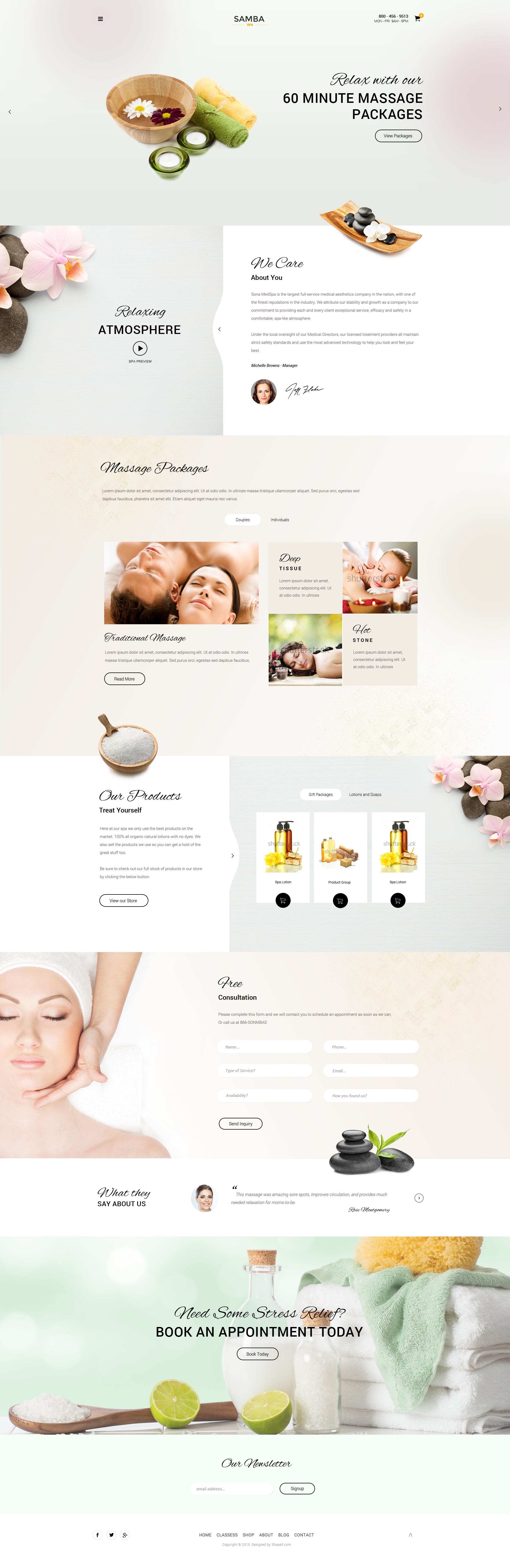 Spa Massage Template